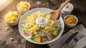 Sałatka z kapusty pekińskiej po hawajsku: świeższa i lepsza od gyros czy jarzynowej