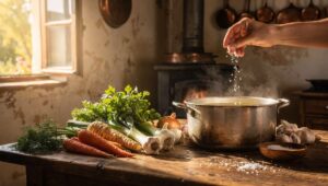 Błąd, który psuje domowy rosół. Chodzi o moment dodania soli