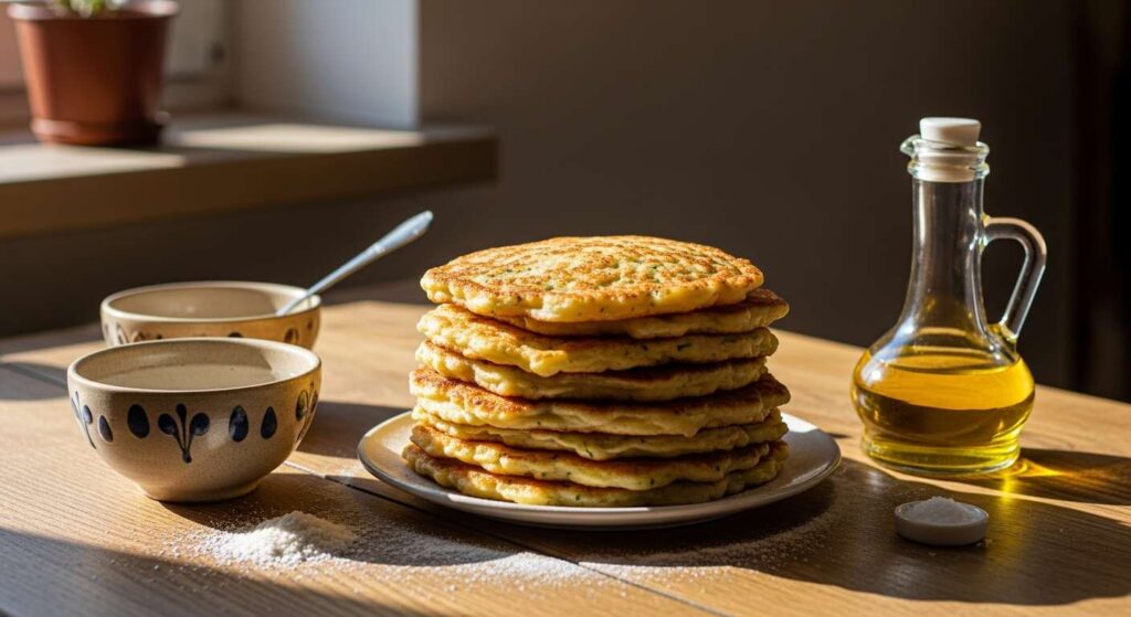 Zamiast kupować pieczywo na kanapki, przygotowuję podkarpackie placki. Tylko 4 składniki