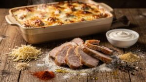 Kremowa zapiekanka ze schabu prosto z piekarnika: błyskawiczny przepis na 15 minut