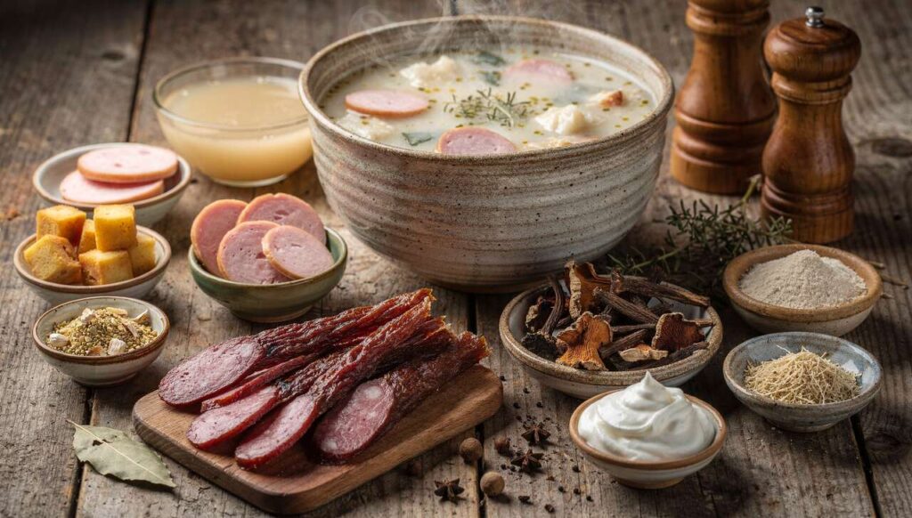 Żurek wielkanocny z białą kiełbasą: ten jeden składnik zmienia smak na królewski