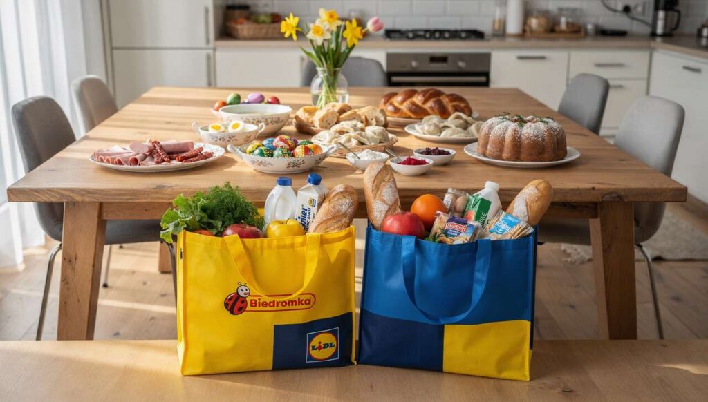Biedronka czy Lidl: gdzie taniej kupisz składniki na wielkanocny stół w 2026?