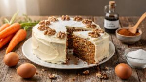 Ciasto marchewkowe z kremem mascarpone: wilgotne, aromatyczne i proste do zrobienia