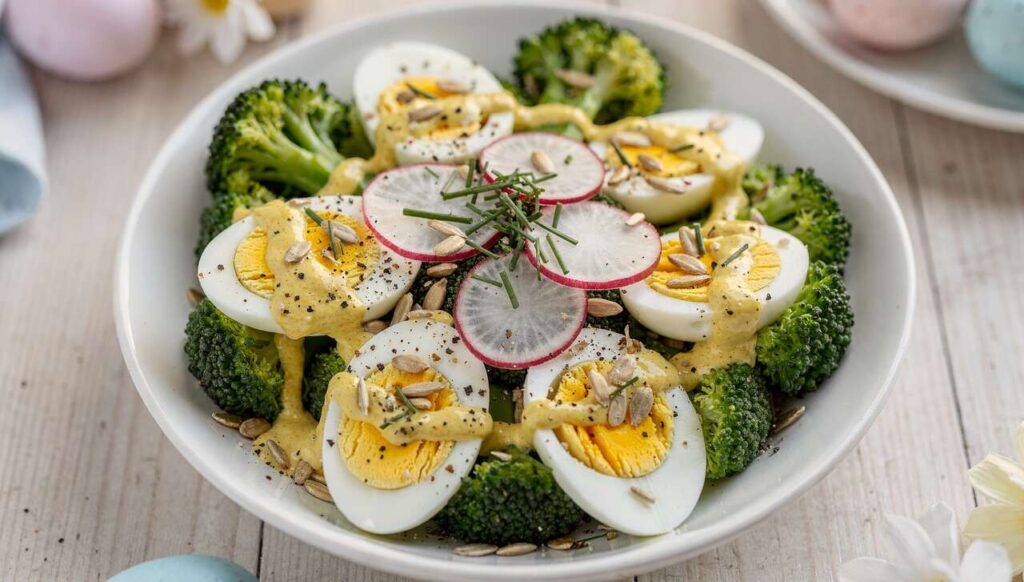 Wielkanocna sałatka z brokułami i jajkiem: lekka, sycąca i gotowa w kwadrans