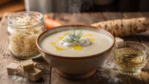 Zupa chrzanowa gęsta jak krem: 30 minut i gotowe, a smak zaskakuje każdego