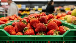 Ciasto z truskawkami jeszcze w marcu? W Biedronce pojawiły się pierwsze importowane