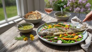Wiosenne obiady z warzywami i rybą