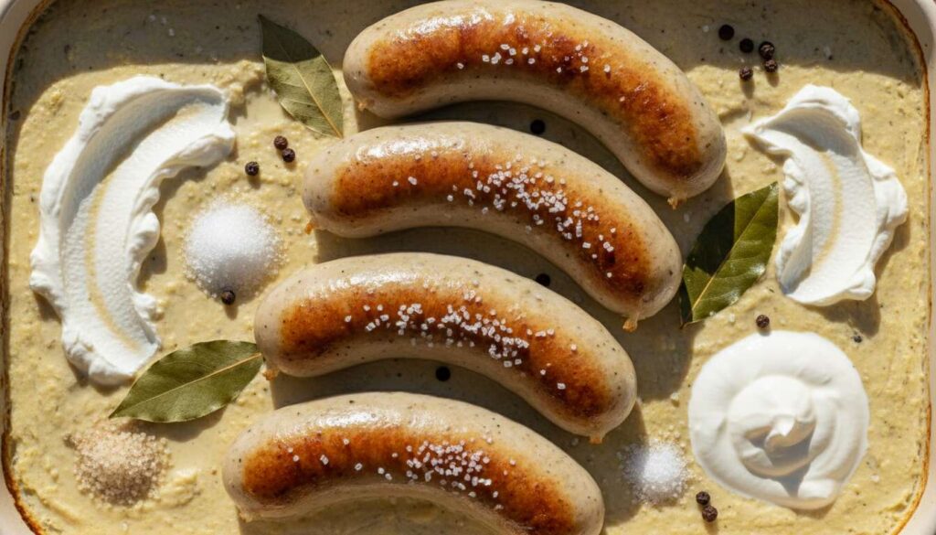 Biała kiełbasa w marynacie chrzanowej na Wielkanoc. Goście pytają o przepis już od progu