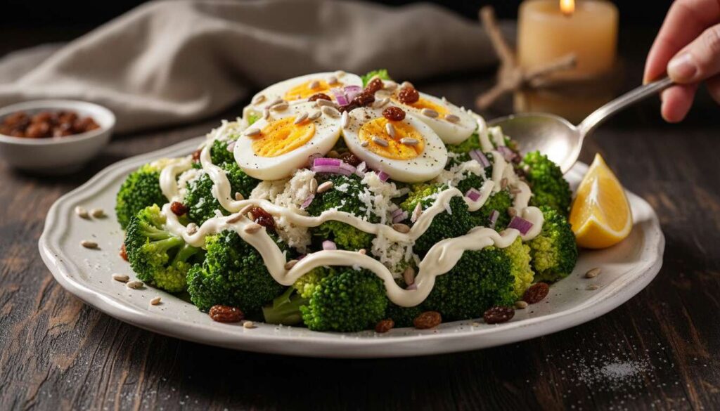 Sałatka wielkanocna z brokułami i chrzanem, którą robię od 10 lat. Nikt nie zostawia resztek