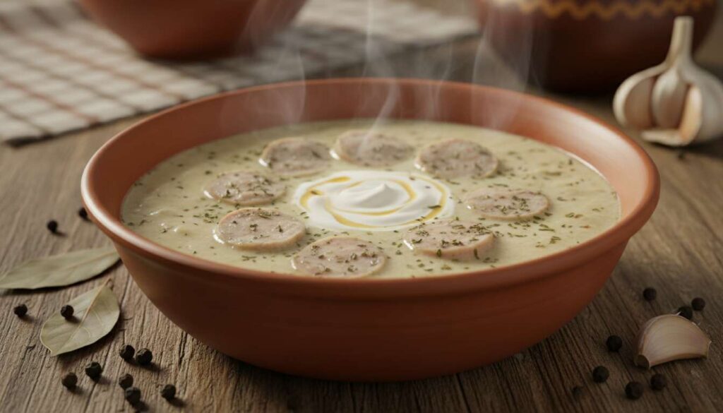 Żurek z chrzanem i białą kiełbasą gotowy w 35 minut. Lepszy niż u babci? Możliwe