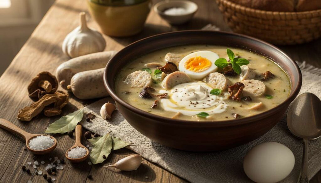 Na Warmii żurek podają z grzybami i jajkiem. Przepis, który zmienia postrzeganie tej zupy