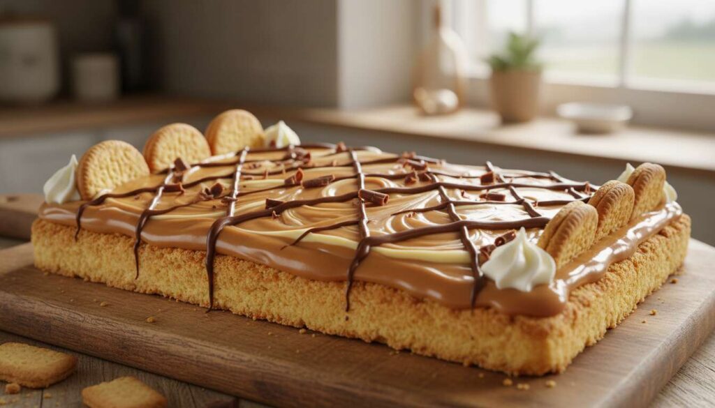 Mazurek kajmakowy bez pieczenia: 4 składniki i smak rodem z cukierni na Nowym Świecie