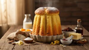 Wielkanocna babka z safranem, jaką piekła moja prababcia z Lublina. Rośnie jak szalona